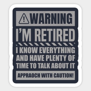 Retirement Design For Men Women Retiree Retired Retirement Sticker